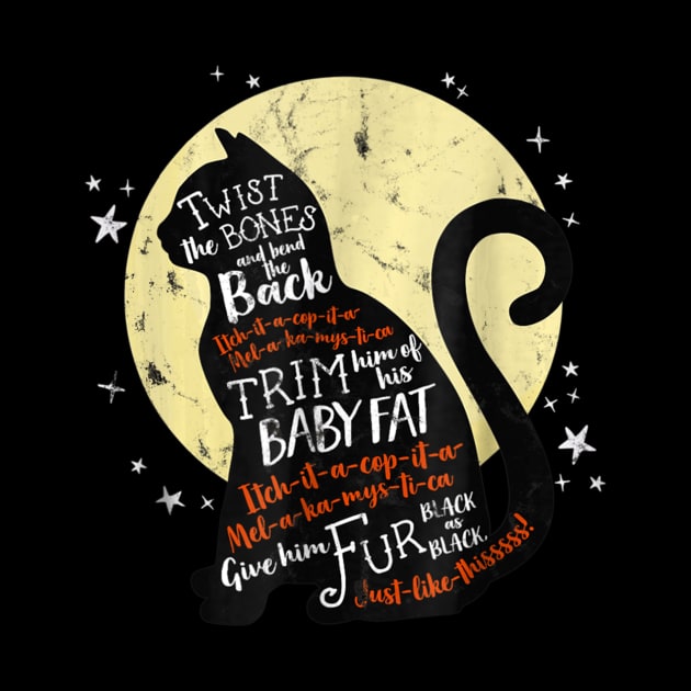 Thackery Binx Cat T Shirt Halloween Black Cat Quote Spell by MarrinerAlex
