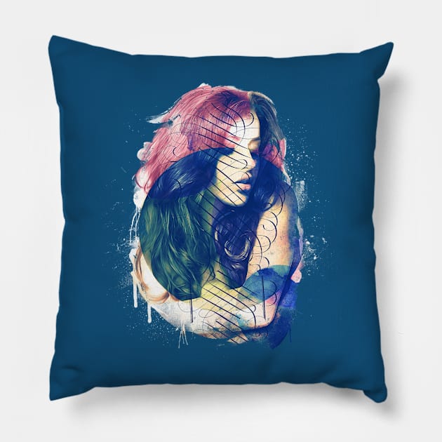 Woman of Ecstasy Pillow by barrettbiggers