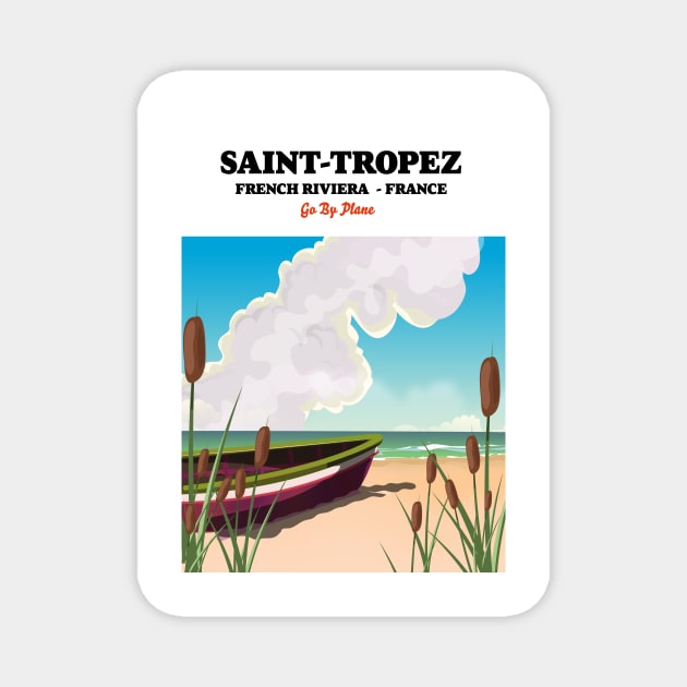 Saint-tropez French rivera Magnet by nickemporium1