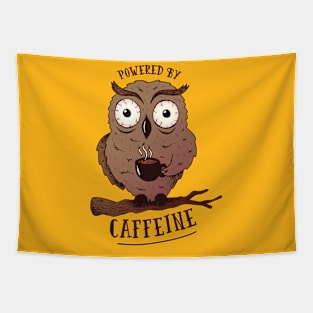 CAFFEINE OWL Tapestry