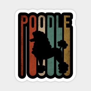 POODLE, RETRO STYLE Magnet