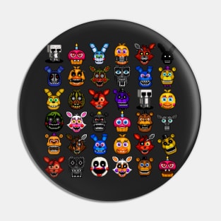 FNAF pixel art collage Pin