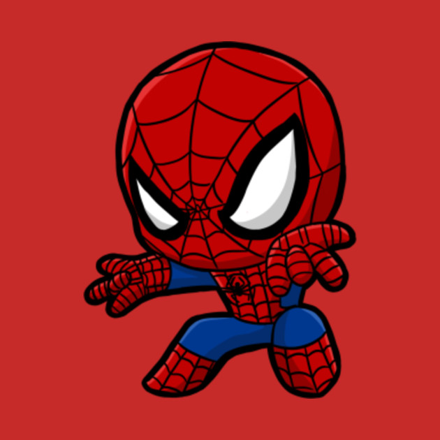 Chibi Spiderman Cute - Spider Man - T-Shirt | TeePublic