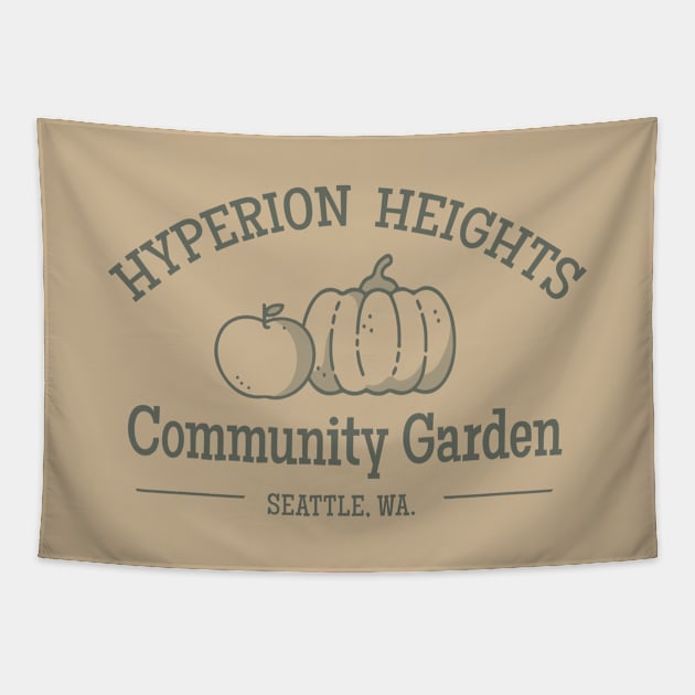 Hyperion Heights Community Garden Tapestry by Heyday Threads