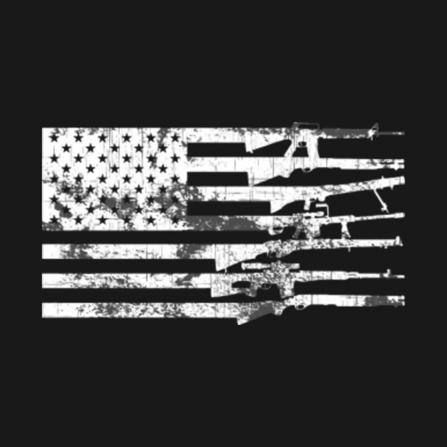 Usa Guns Weapons Flag Rifles Stripes Armed America - Trend - Long ...