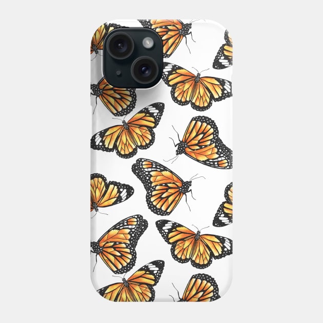 Monarch Butterfly Spring Summer Phone Case by Farissa