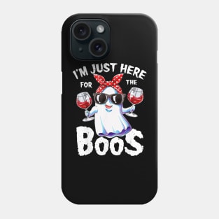 I'm Just Here For He Boos Funny Halloween Drinking Phone Case