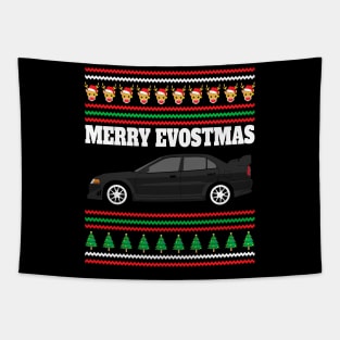 Mitsubishi Lancer Evolution 6 Merry Evostmas Tapestry