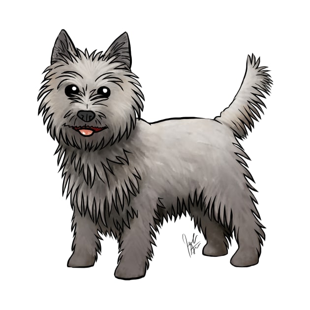 Dog - Cairn Terrier - Gray by Jen's Dogs Custom Gifts and Designs