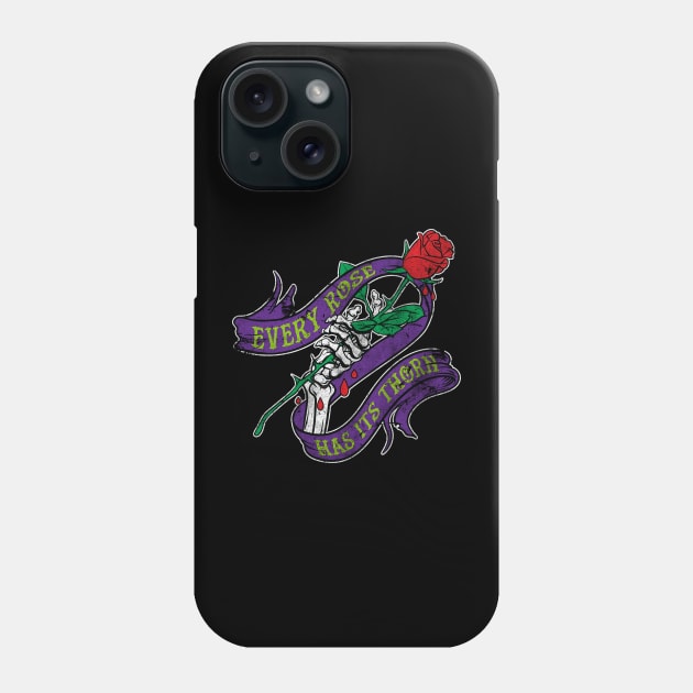 Every Rose Has Its Thorn Phone Case by GMay