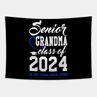 Class of 2024 Grandmother Senior Gifts Funny Senior Grandma Tapestry