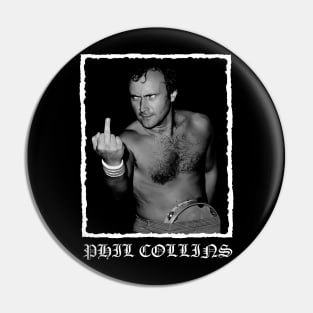 Retro Phil Collins Pin