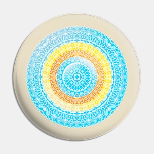 BEAUTIFUL SUNRISE OVER BEACH MANDALA ART Pin