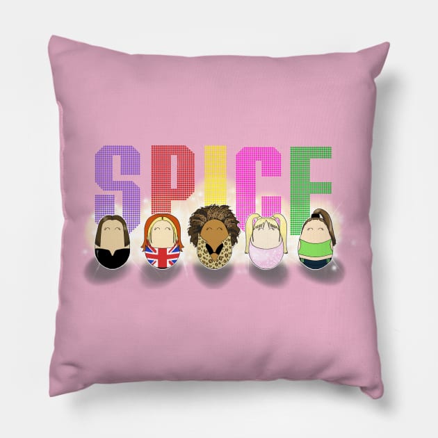 Spice Girls Tiggles Pillow by laurareid.artist