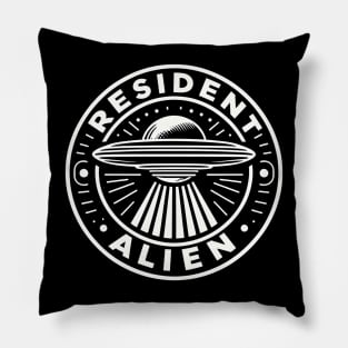 Resident Alien UFO Pillow