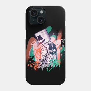 Marshmello Neon Graffiti Phone Case