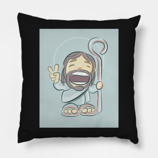 Jesus Christ Illustration cartoon Pillow