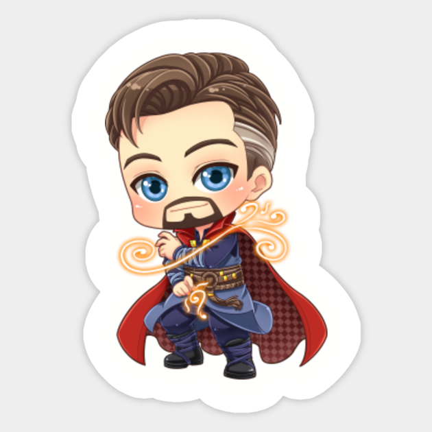 Dr Strange Chibi Marvel Fan Art Dr Strange Sticker Teepublic Strange tales baron mordo clea ancient one, doctor strange, comics, text, comic book png. dr strange chibi marvel fan art