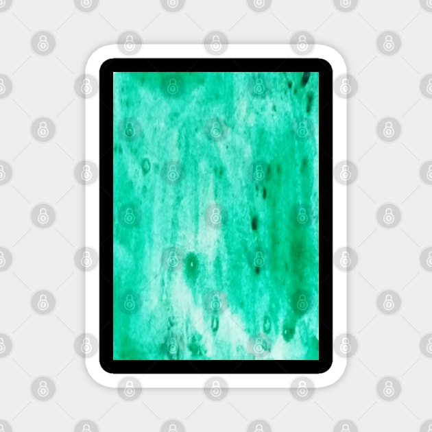 Green watercolor gradient design Magnet by Artistic_st