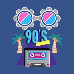 Pretending I'm 60s, 70s, 80s, and 90s: Old School Vintage Music Arts. T-Shirt