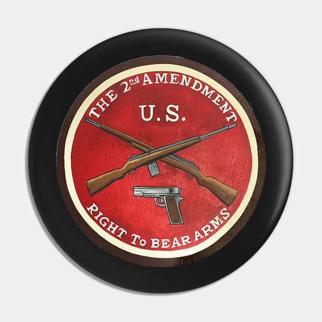 2nd Amendment Right to Bear Arms Pin by  The best hard hat stickers 