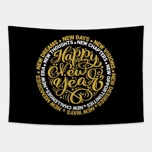 Happy New Year Motivational Tapestry