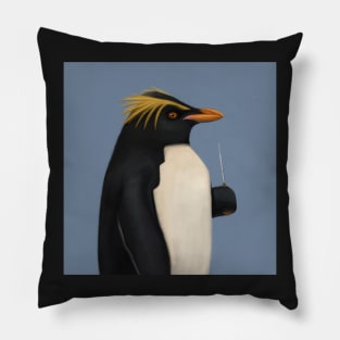 Rockhopper Penguin Conductor Pillow