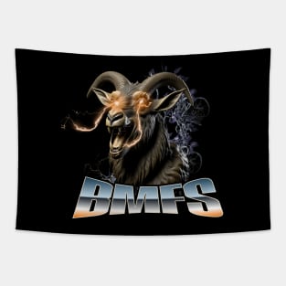 BMFS Chrome Laser Billy Goat Tapestry