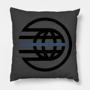 Police Spaceship Earth Logo Pillow