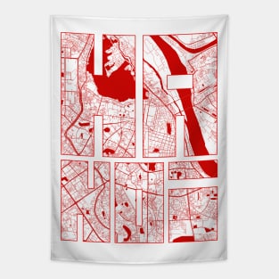 Hanoi, Vietnam City Map Typography - Oriental Tapestry