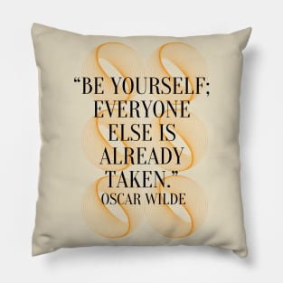 Quote Oscar Wild Pillow