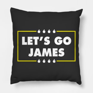 Let's Go James Pillow