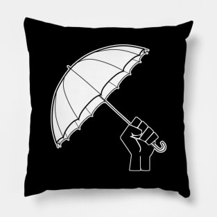 Black Lives Matter Protest Umbrella Frontline Defender Pillow