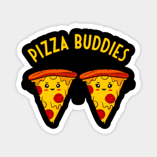 Pizza Buddies Funny Cute Pizzas Couple Magnet