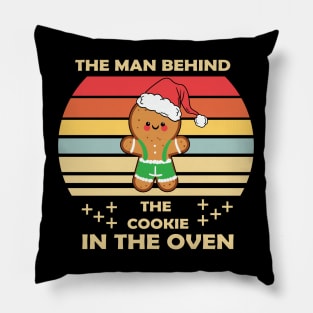 Christmas Pregnancy Gingerbread Man Baby Cookie In This Oven Pillow