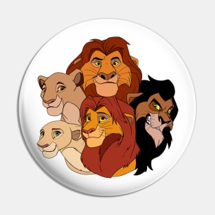 Lion King Family Portrait Pin