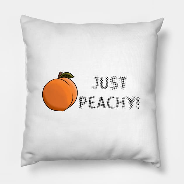 Just Peachy Pillow by Art by Eric William.s