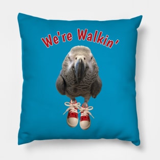 African Grey Parrot Walking Exercise Tennis Shoe Pillow