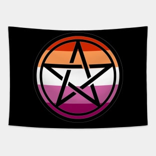 Large Print Pentacle LGBT Flag Lesbian Pride Tapestry