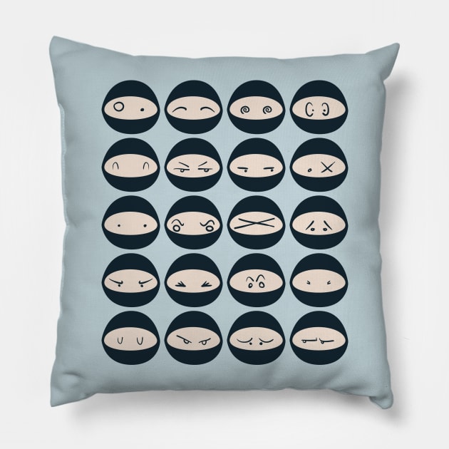 Ninjas Pillow by DarkChoocoolat