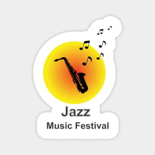 Saxophone used in jazz music Magnet