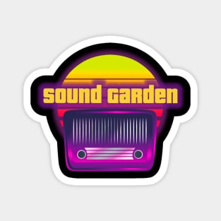 sound garden retro Magnet