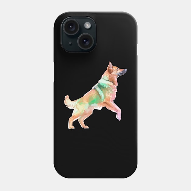 German Shepherd Dancing Dog Circus Phone Case by QQdesigns