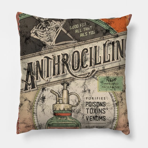 The Outer Worlds Anthrocillin Pillow by StebopDesigns