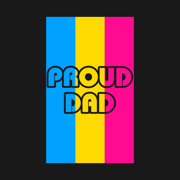 Proud Dad Pansexual Flag by Fig-Mon Designs