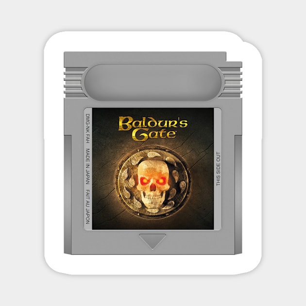 Baldur's Gate Game Cartridge Magnet by PopCarts