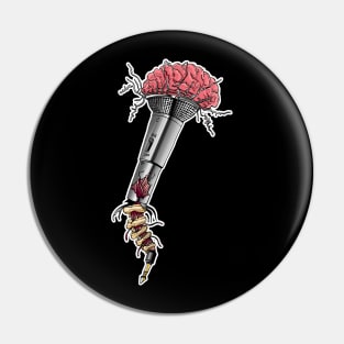 Brain Mic Pin