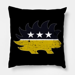 Ancap Libertarian Porcupine - Vintage Pillow