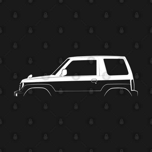 Mitsubishi Pajero Junior Silhouette by Car-Silhouettes