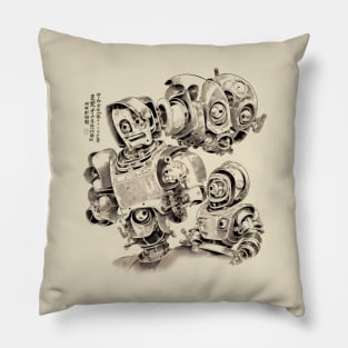 a Robot in the Making Pillow